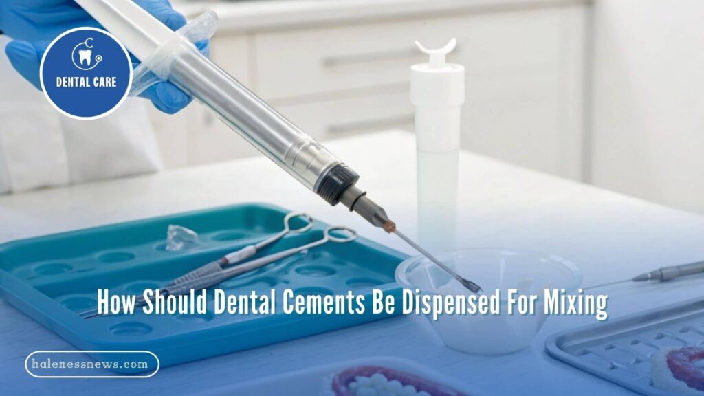 How Should Dental Cements Be Dispensed For Mixing