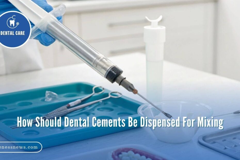 How Should Dental Cements Be Dispensed For Mixing