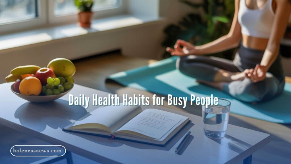 Daily Health Habits for Busy People