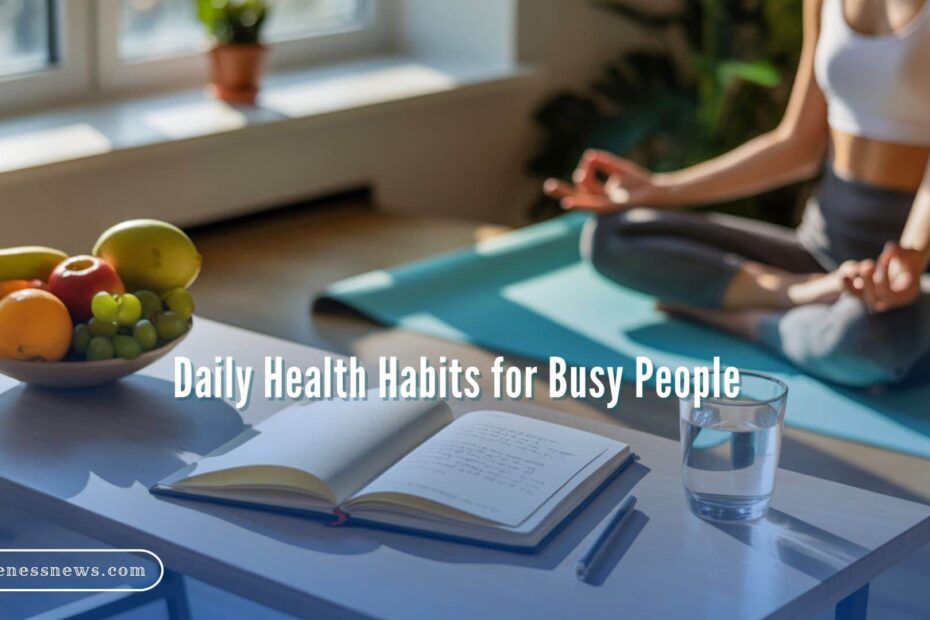 Daily Health Habits for Busy People